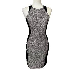 Rag & Bone,  Women's White & Black Weave Pattern Bodycon Sheath Dress,  Size 8